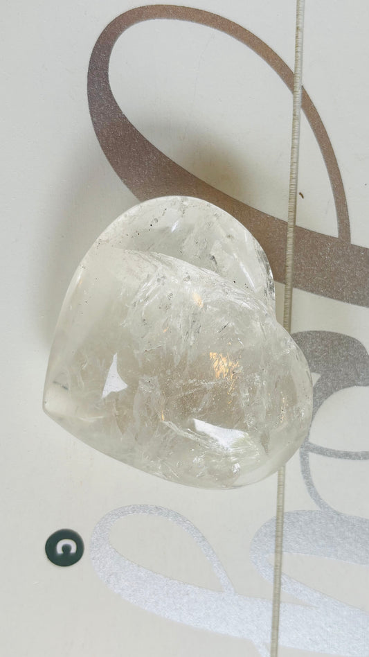 Clear Quartz Heart