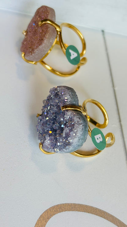 Amethyst with Ora Brass Ring
