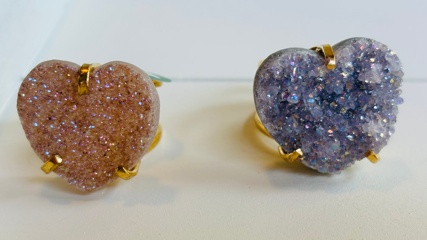 Amethyst with Ora Brass Ring