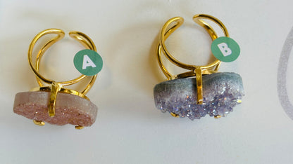 Amethyst with Ora Brass Ring