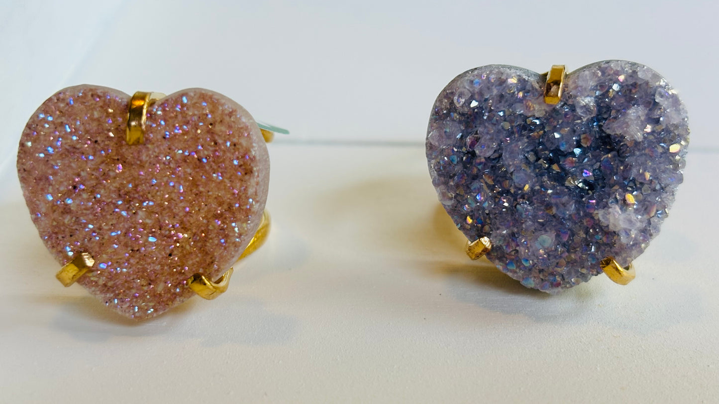 Amethyst with Ora Brass Ring