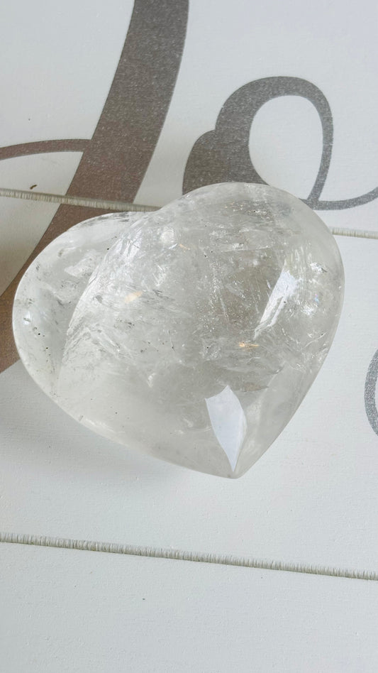 Clear Quartz Heart