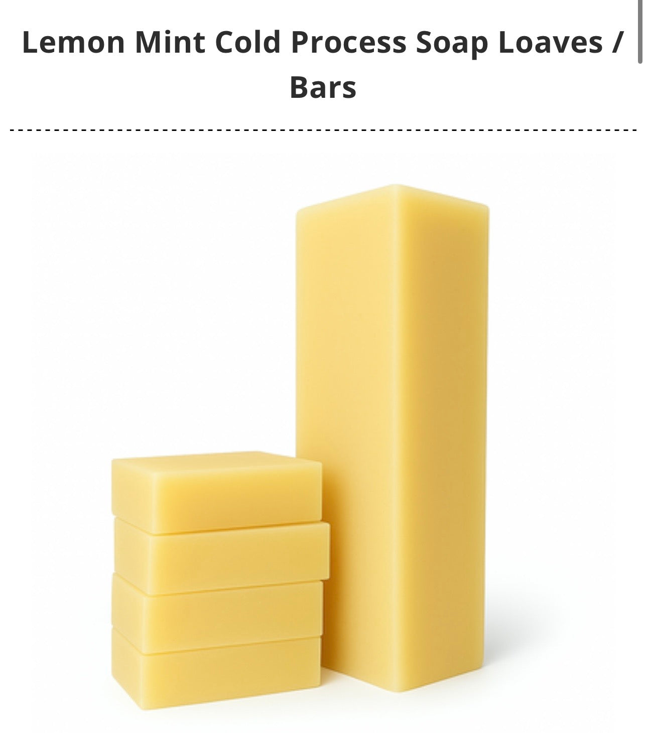 Cold Processed Soaps 4.8 oz